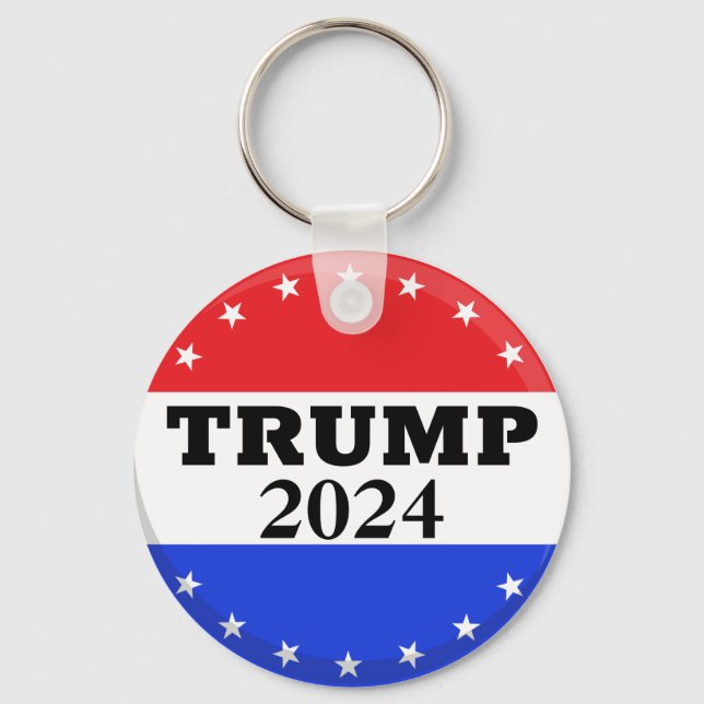 Donald Trump 2024 - Trump für Präsident Schlüsselanhänger (Vorderseite)
