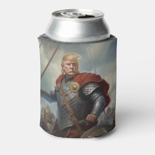 Donald Trump 2024 Viking Warrior Hero Funny AI Dosenkühler (Kanne Rückseite)
