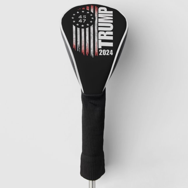Donald Trump 2024 Wahl Abstimmung 45 47 Amerikaner Golf Headcover (Vorderseite)