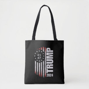Donald Trump 2024 Wahl Abstimmung 45 47 Amerikaner Tasche