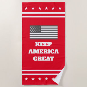 Donald Trump 2024 Wahl Keep America Great rot Strandtuch