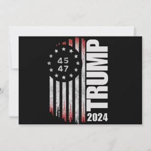 Donald Trump 2024 Wahlstimme 45 47 Amerikanisch  Einladung