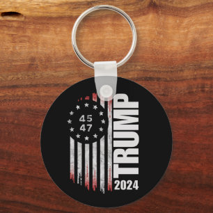 Donald Trump 2024 Wahlstimme 45 47 Amerikanisch  Schlüsselanhänger