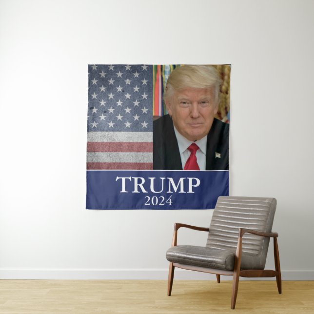 Donald Trump 2024 Wandteppich (Beispiel)