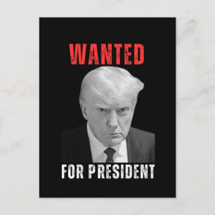 Donald Trump 2024 Wollte für Präsident Postkarte