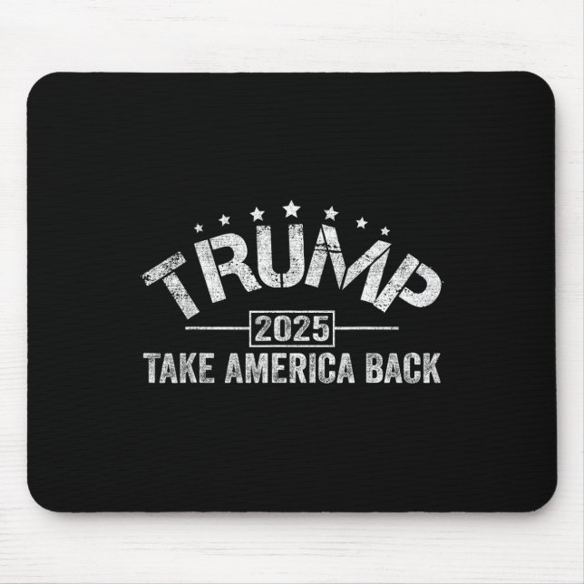 Donald Trump 2025 rückt Amerika am 4. Juli El zurü Mousepad (Vorne)