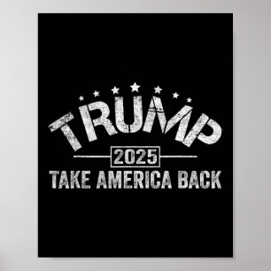 Donald Trump 2025 rückt Amerika am 4. Juli El zurü Poster
