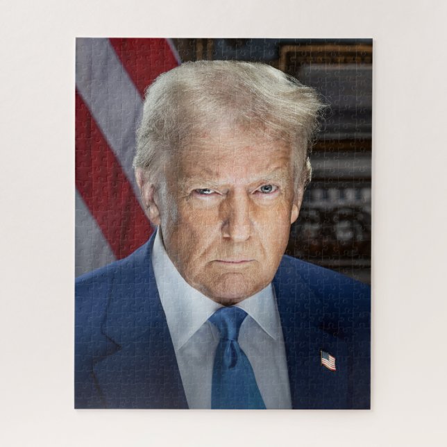 Donald Trump 2025 US-Präsident Portrait (Vertikal)