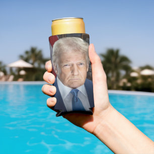 Donald Trump 2025 US-Präsident Portrait Selters Dosenkühler