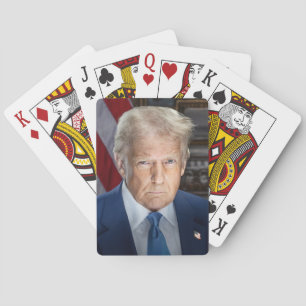 Donald Trump 2025 US-Präsident Portrait Spielkarten