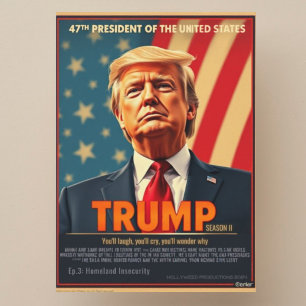 Donald Trump 2026 ironische Fun-Serie Cover Feiertagskarte