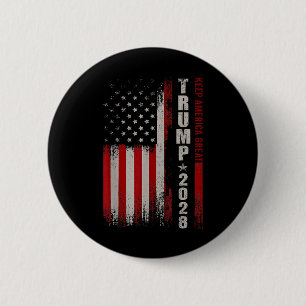 Donald Trump 2028 Behielt Amerika große Wahlen USA Button