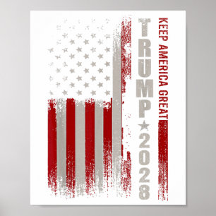 Donald Trump 2028 Behielt Amerika große Wahlen USA Poster