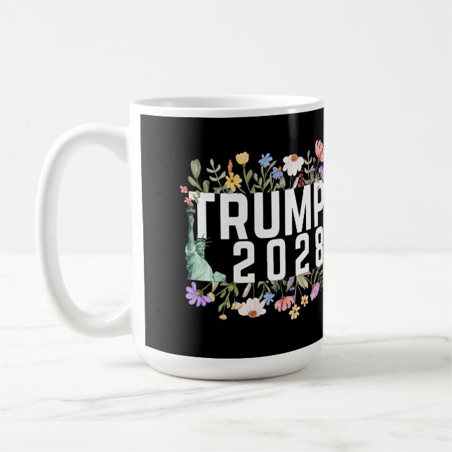 Donald Trump 2028 Kaffeetasse (Links)
