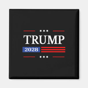 Donald Trump 2028 Präsident American Flag Pro Trum Magnet