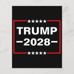 Donald Trump 2028 Präsident Flyer