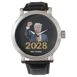 Donald Trump 2028 Pro Trump USA Flag wählen Armbanduhr