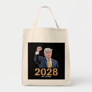 Donald Trump 2028 Pro Trump USA Flag wählen Tragetasche