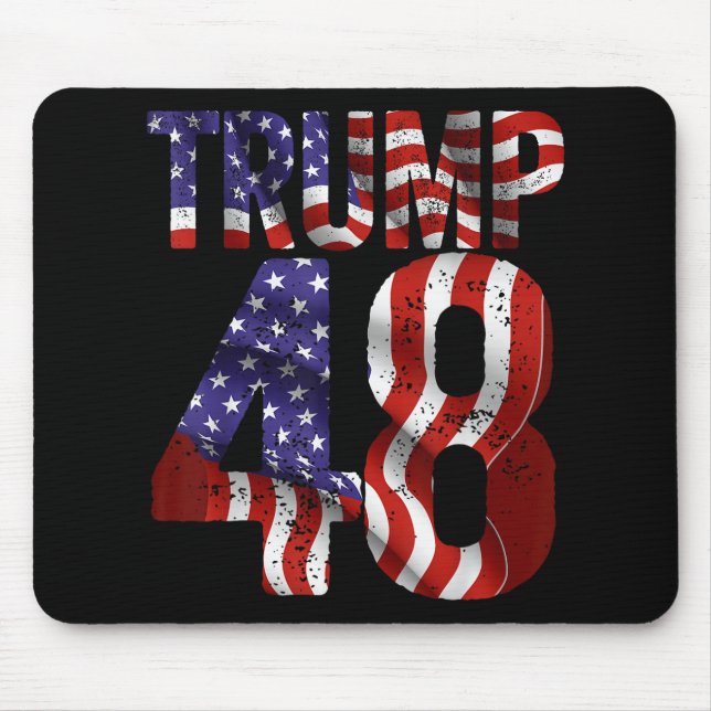 Donald Trump 2028 Trump 45 47 48. Mousepad (Vorne)