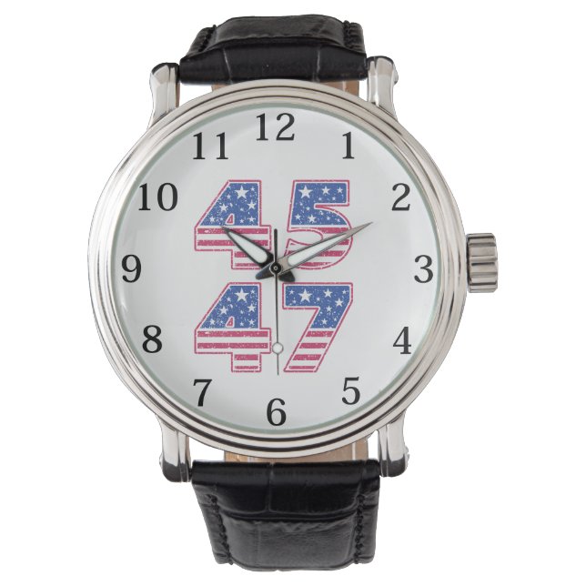 Donald Trump 45-47 Armbanduhr (Vorderseite)