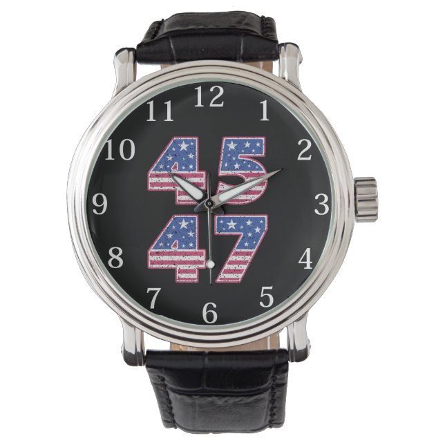 Donald Trump 45-47 Armbanduhr (Vorderseite)