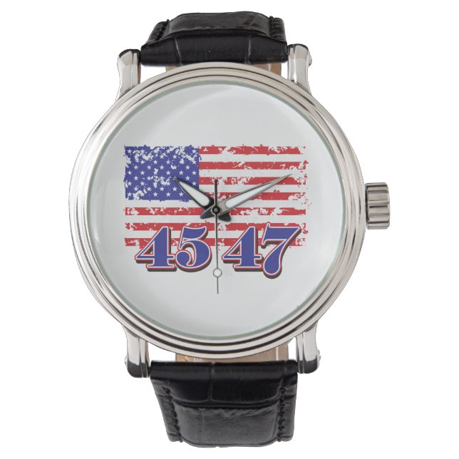 Donald Trump 45/47 Armbanduhr (Vorderseite)