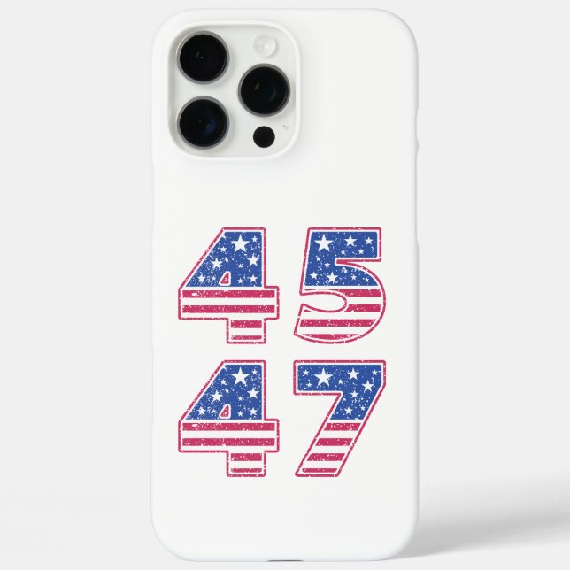 Donald Trump 45-47 iPhone 16 Pro Max Hülle (Rückseite)