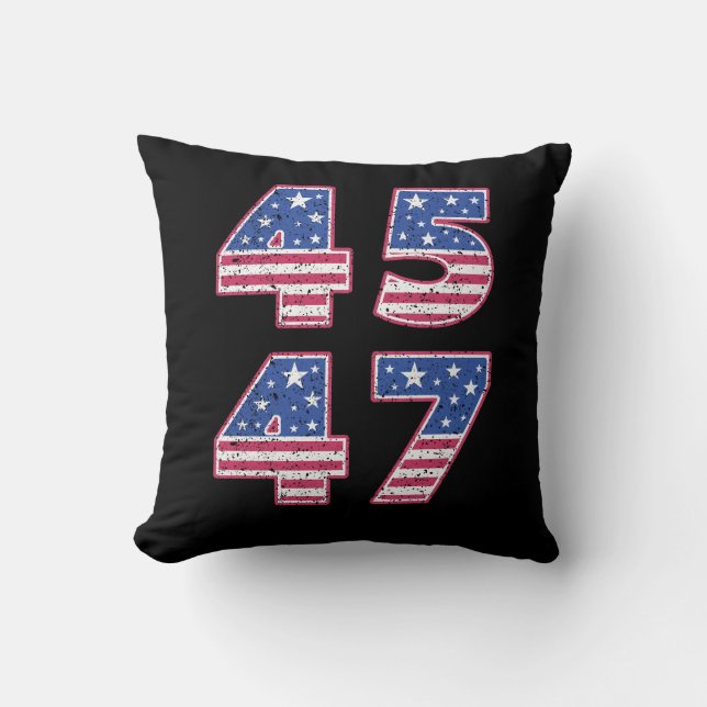 Donald Trump 45-47 Kissen (Vorderseite)