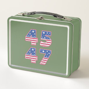 Donald Trump 45-47 Metall Brotdose