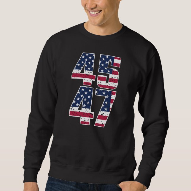 Donald Trump 45-47 Sweatshirt (Vorderseite)