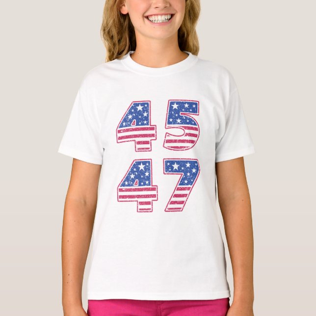 Donald Trump 45-47 T-Shirt (Vorderseite)