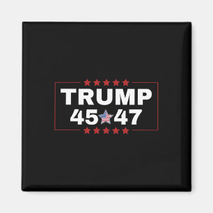 Donald Trump 45 47. US-Präsident T-Shirt Mega Won  Magnet