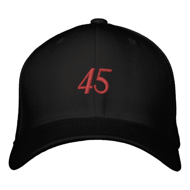 Donald Trump 45 bestickt Baseball Cap Bestickte Baseballkappe (Vorderseite)