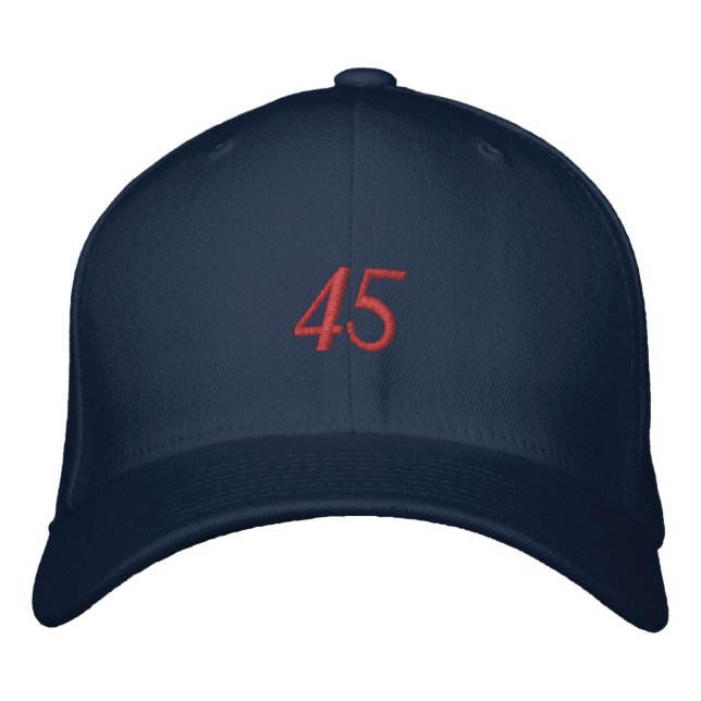 Donald Trump 45 Bestickte Baseballkappe (Vorderseite)
