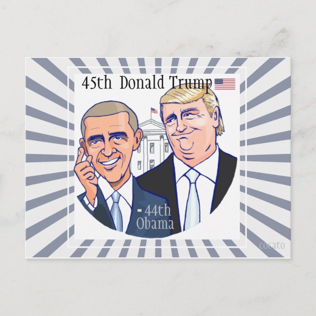 Donald Trump-45. Präsident der USA. Postkarte (Vorderseite)