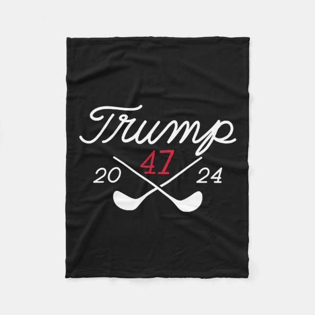 Donald Trump 47 2024 Fleecedecke (Vorderseite)