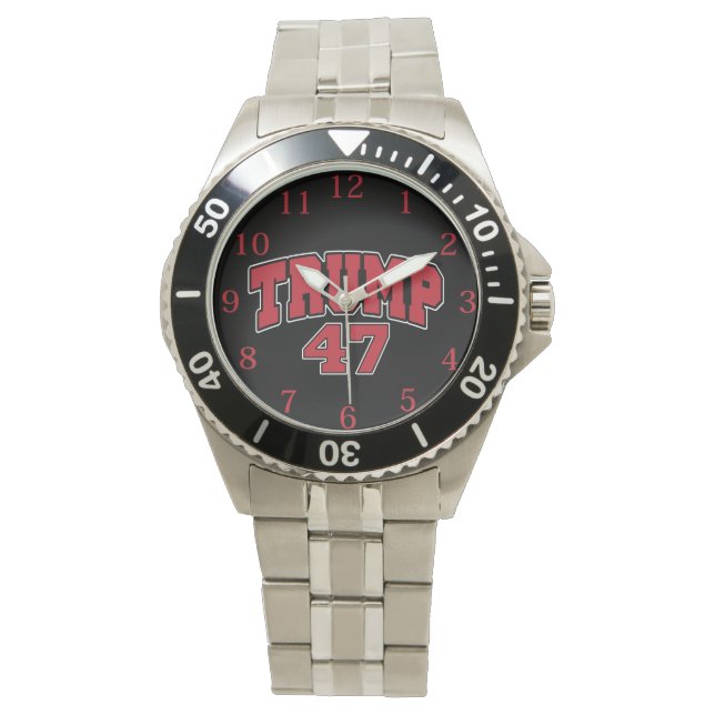 Donald Trump 47 Armbanduhr (Vorderseite)