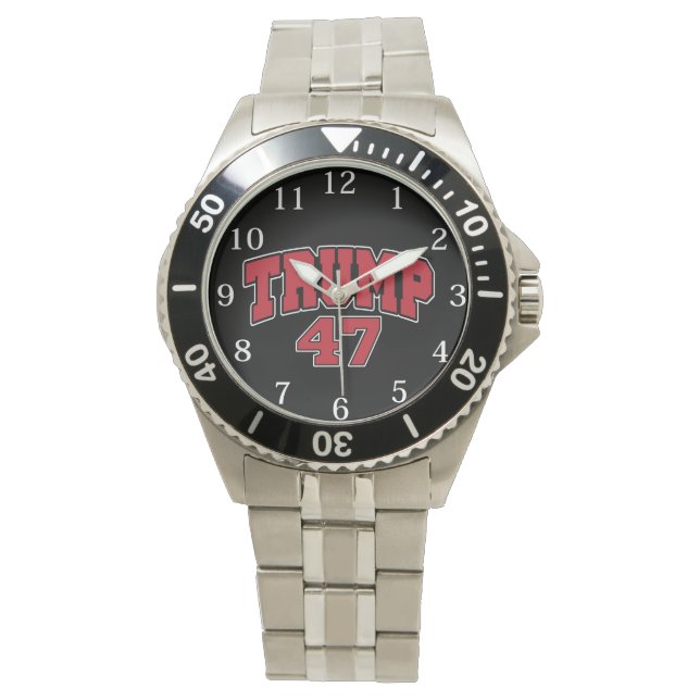 Donald Trump 47 Armbanduhr (Vorderseite)