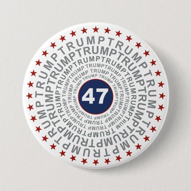 Donald Trump '47' Button (Vorderseite)
