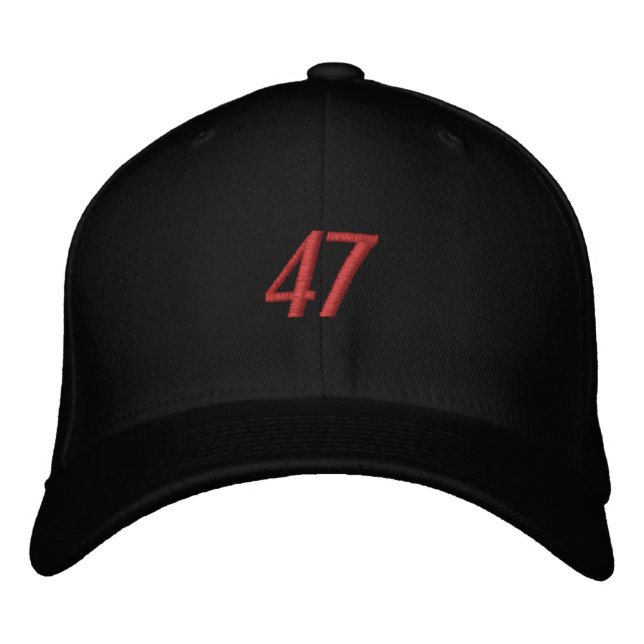 Donald Trump 47 Casquette de baseball brodé (Devant)
