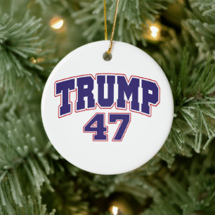 Donald Trump 47 Keramik Ornament