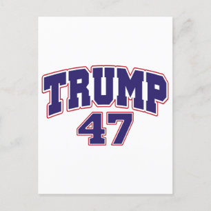 Donald Trump 47 Postkarte