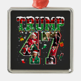 Donald Trump 47. Präsident 2024 Weihnachten Weihna Ornament Aus Metall