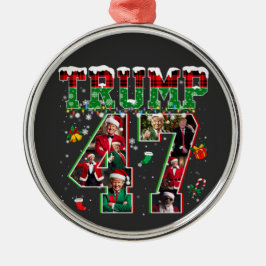Donald Trump 47. Präsident 2024 Weihnachten Weihna Ornament Aus Metall