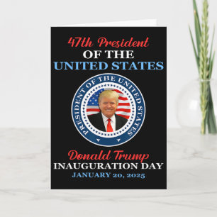 Donald Trump 47. Präsident 2025 Amtseinführung USA Karte