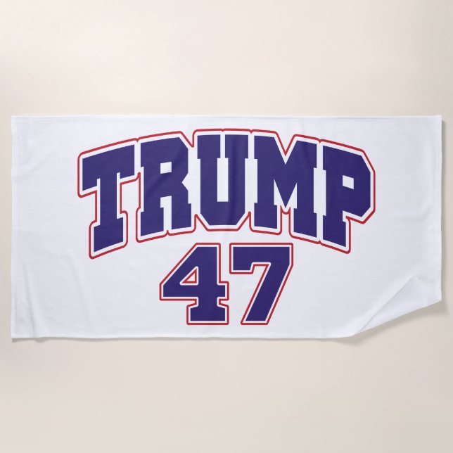 Donald Trump 47 Strandtuch (Vorderseite)