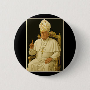 Donald Trump als Papst Vatikan Meme 1 Button