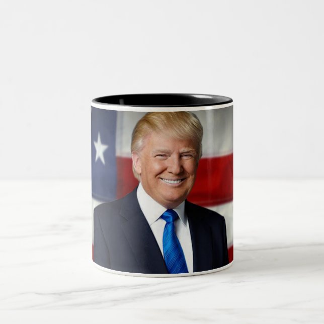 Donald Trump American Flag Tasse (Mittel)