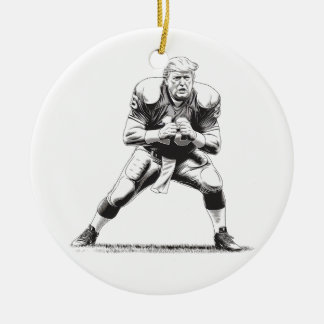Donald Trump American Football Präsident 2025 Keramik Ornament