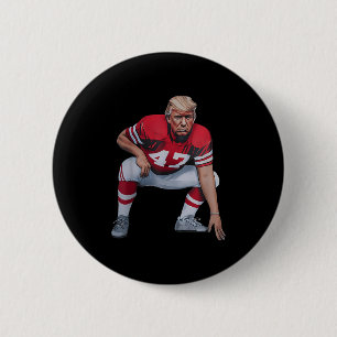 Donald Trump American Football President 2025 Elec Button